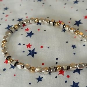 Silpada bracelet, gold and silver